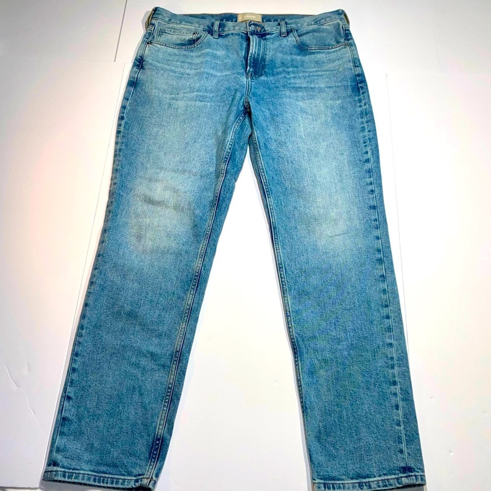 Everlane Jeans 35x32 Organic Taper Cotton Light Blue High Rise